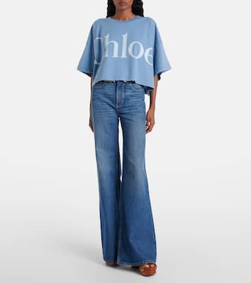Cropped-Top aus Baumwoll-Jersey | Chloé