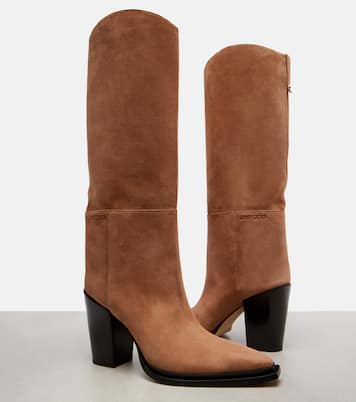 Cece 80 suede knee-high boots | Jimmy Choo