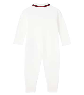 Baby cotton-blend onesie | Gucci Kids