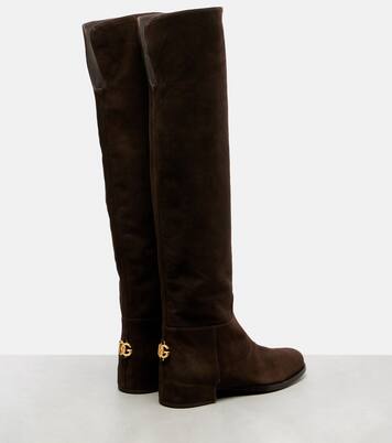 Suede over-the-knee boots | Dolce&Gabbana