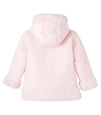 Reversible faux fur-trimmed puffer jacket | Tartine et Chocolat