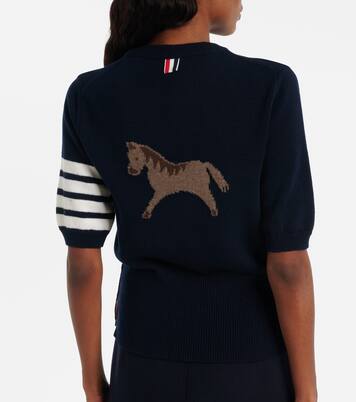 Pull 4-Bar en laine vierge | Thom Browne