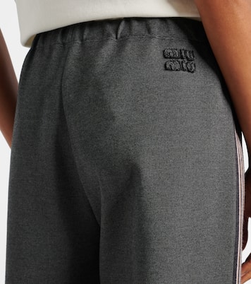 Knitted straight pants | Miu Miu