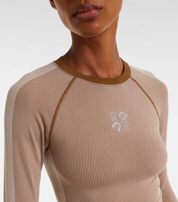 x On ribbed-knit striped top | Loewe