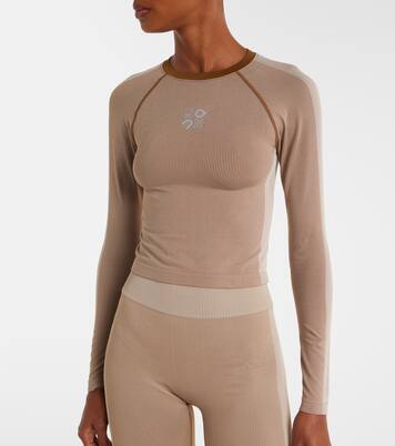 x On ribbed-knit striped top | Loewe