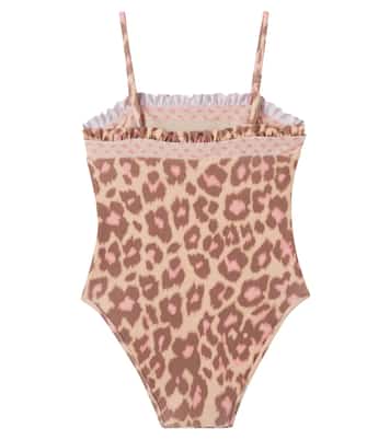 Leopard-print swimsuit | Zimmermann Kids