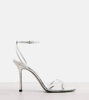 Sandalen Leo 100 aus Metallic-Leder | Jimmy Choo