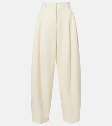 Man's pleated virgin wool wide-leg pants | Jacquemus