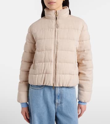 Veste doudoune Agastache en cachemire et lin | Moncler