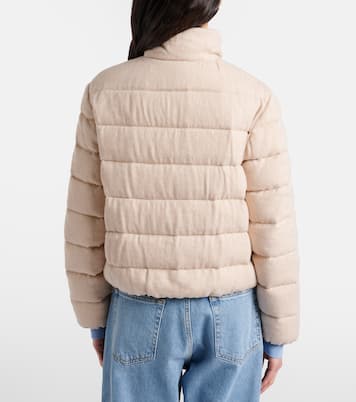 Veste doudoune Agastache en cachemire et lin | Moncler