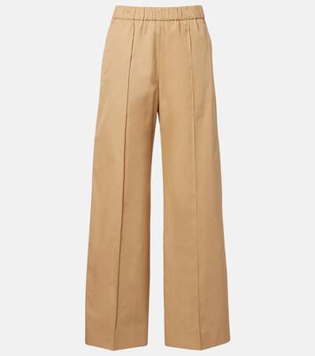 Cotton drill wide-leg pants | Jil Sander