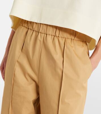 Cotton drill wide-leg pants | Jil Sander