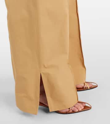 Cotton drill wide-leg pants | Jil Sander