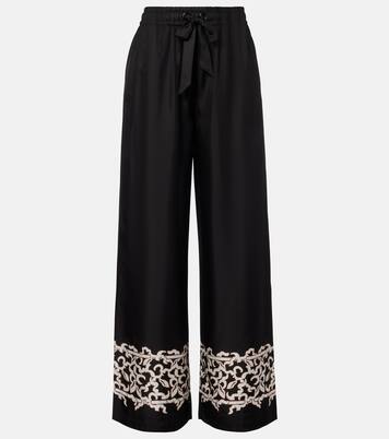 Sundia silk wide-leg pants | Rebecca Vallance
