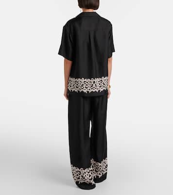 Sundia silk wide-leg pants | Rebecca Vallance