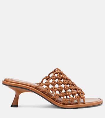 Pantoletten Mariza 60 aus Leder | Souliers Martinez