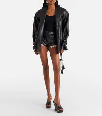 Studded leather wedge mules | Magda Butrym