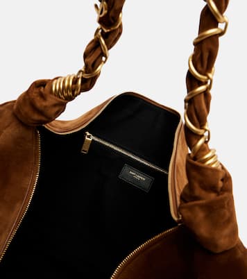 Borsa a spalla Amalia in suede | Saint Laurent