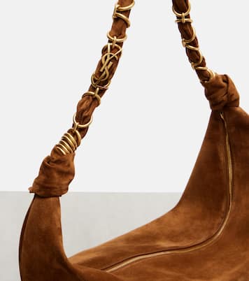 Borsa a spalla Amalia in suede | Saint Laurent