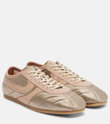 Sneakers aus Satin und Leder | Dries Van Noten