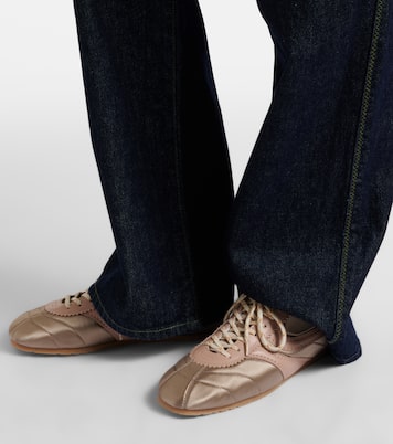 Sneakers aus Satin und Leder | Dries Van Noten