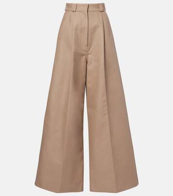 Cotton gabardine wide-leg pants | Balenciaga