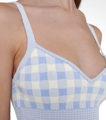 Tyler gingham knit bralette | Altuzarra