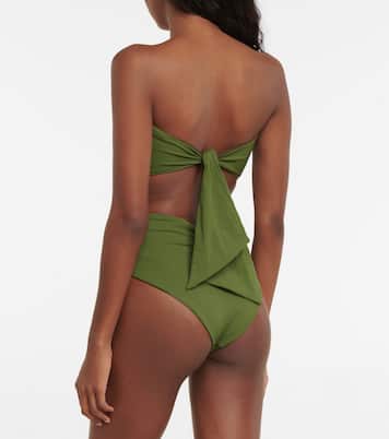 Rich Earthly bandeau bikini top | Johanna Ortiz
