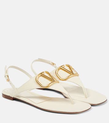 VLogo leather thong sandals | Valentino Garavani