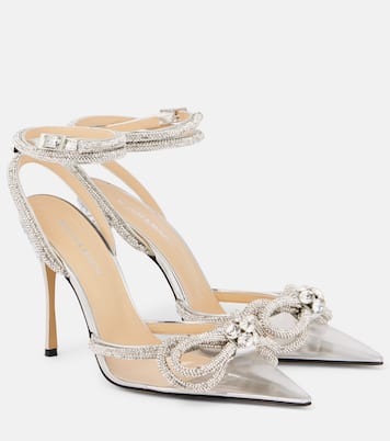 Verzierte Pumps Double Bow mit Lackleder | Mach & Mach