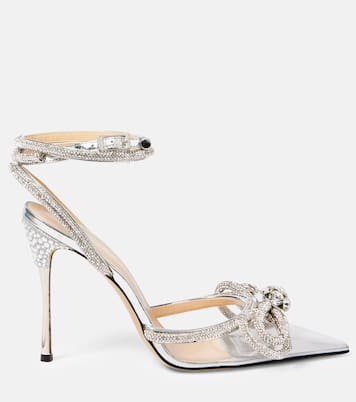 Verzierte Pumps Double Bow mit Lackleder | Mach & Mach