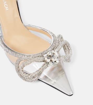 Verzierte Pumps Double Bow mit Lackleder | Mach & Mach
