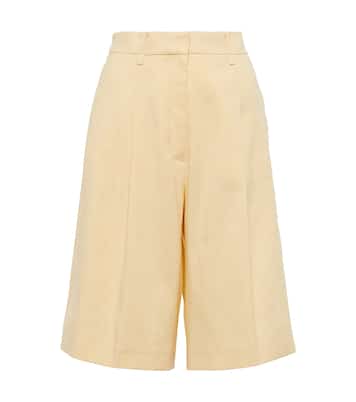 Tarah linen-blend Bermuda shorts | Joseph