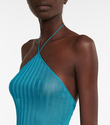 Halterneck cotton minidress | Nensi Dojaka