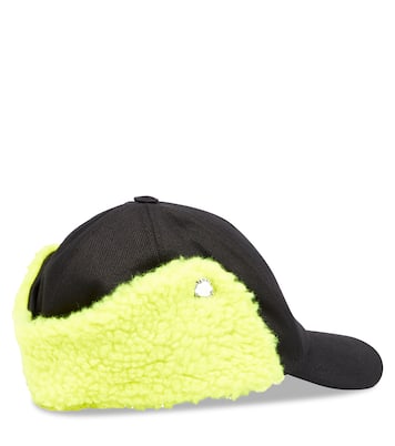 Teddy-trimmed baseball cap | Balmain Kids