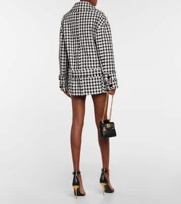 Houndstooth tweed pea coat | Balmain