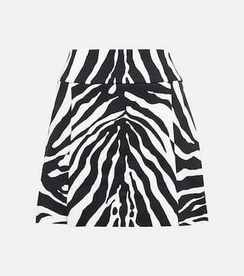 Zebra-print cady miniskirt | Dolce&Gabbana