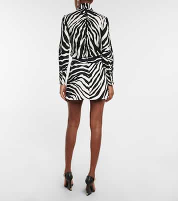 Zebra-print cady miniskirt | Dolce&Gabbana