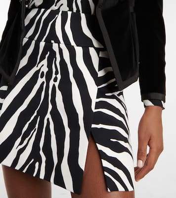Zebra-print cady miniskirt | Dolce&Gabbana