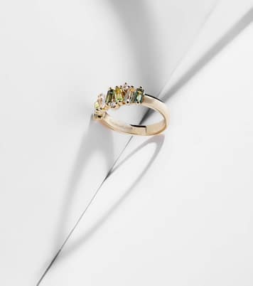Amalfi 14kt gold ring with diamonds, topaz, peridot and amethyst | Suzanne Kalan