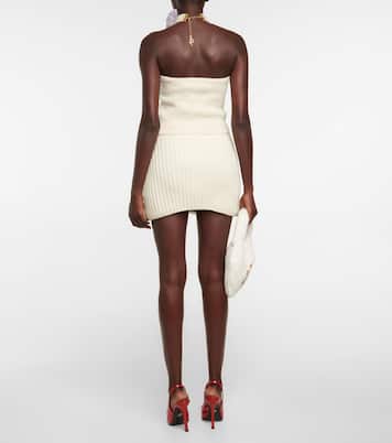 Bustier de lana con apliques florales | Blumarine