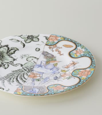 Hybrid Zoe porcelain dessert plate | Seletti