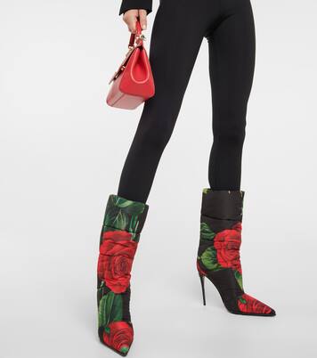 Quilted floral ankle boots | Dolce&Gabbana