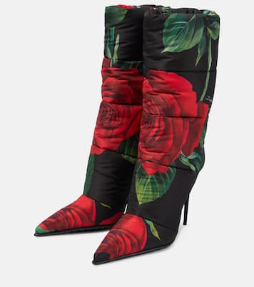 Quilted floral ankle boots | Dolce&Gabbana