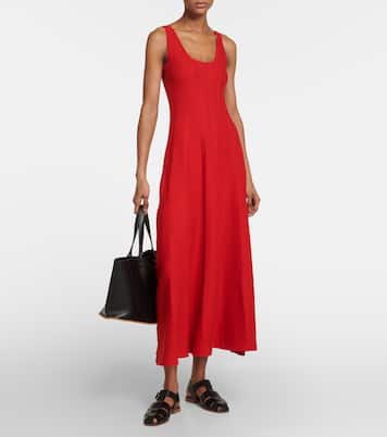 Pleated wool maxi dress | Gabriela Hearst