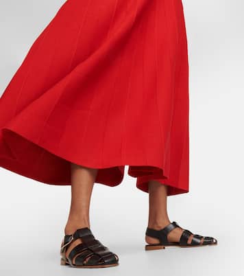 Pleated wool maxi dress | Gabriela Hearst