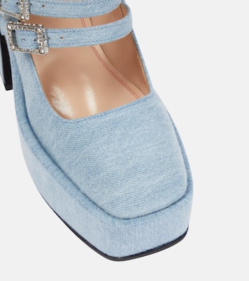 Bulla Marietta denim platform pumps | Nodaleto
