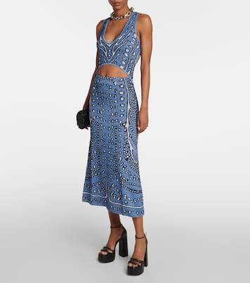 Vestido midi Hannah de punto en jacquard | Altuzarra