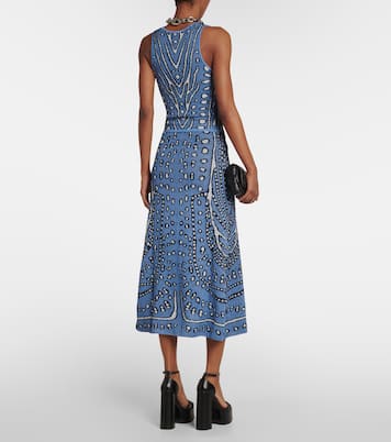Vestido midi Hannah de punto en jacquard | Altuzarra