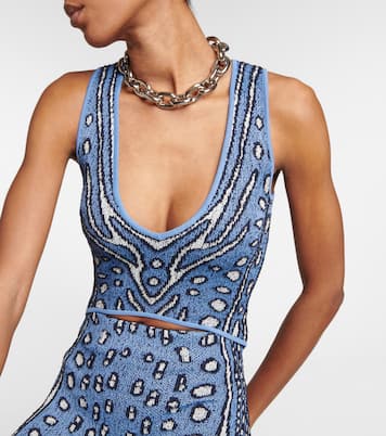 Vestido midi Hannah de punto en jacquard | Altuzarra